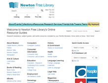 Tablet Screenshot of guides.newtonfreelibrary.net