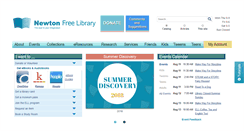 Desktop Screenshot of newtonfreelibrary.net